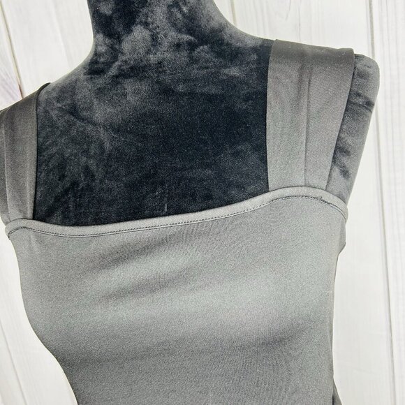 Shein A-Line Bodycon Black Mini Dress Size M Wide Straps - Picture 5 of 10